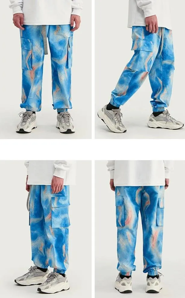 SPIRIT X Tie-Dye Loose Fit Harem Pants