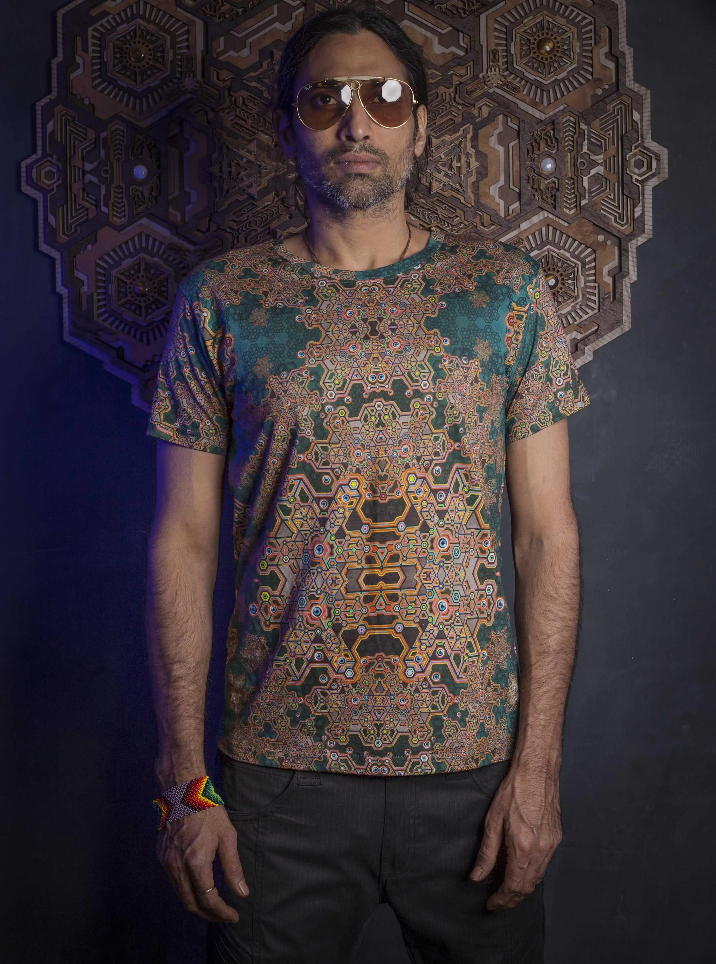 T-Shirt Men / Cotton Bamboo All over Digital Print - ATLANTHEON