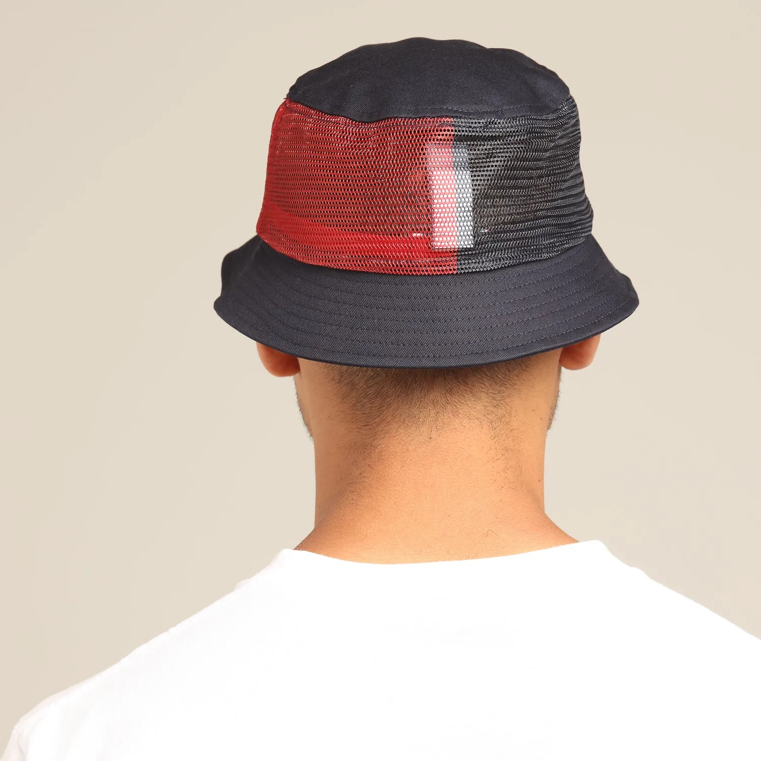 Tommy Jeans TJM Heritage Bucket Hat Navy/Red