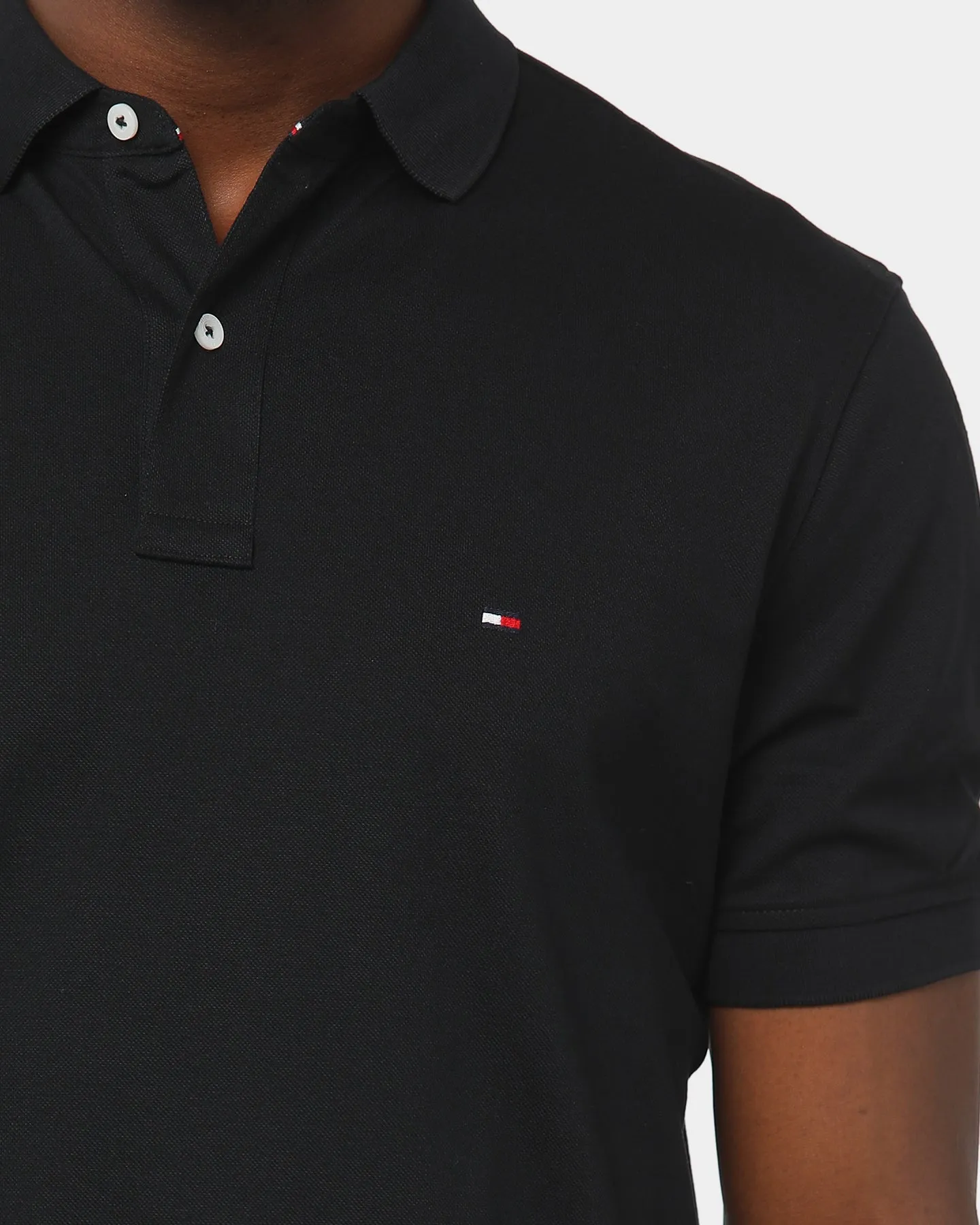 Tommy Jeans Tommy Regular Polo Flag Black