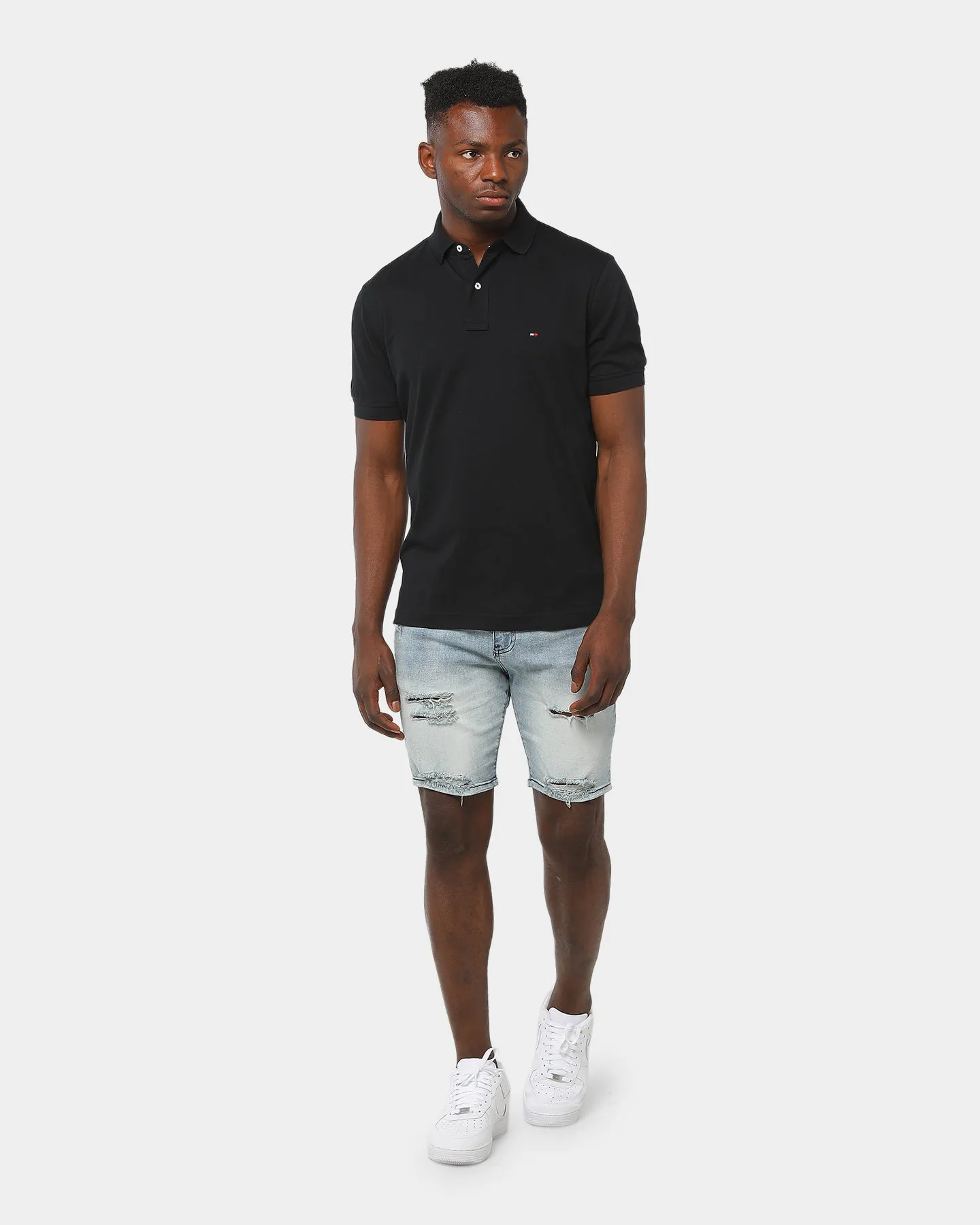 Tommy Jeans Tommy Regular Polo Flag Black