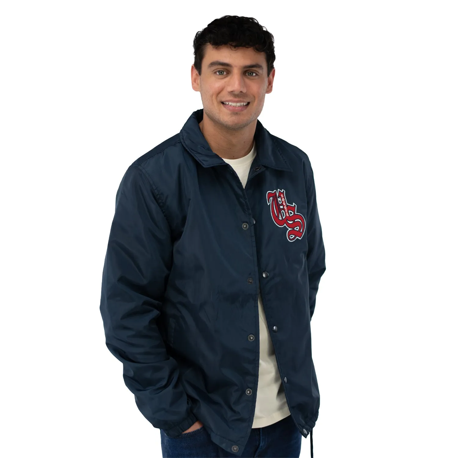 Unisex USA Roots Navy Coaches Jacket