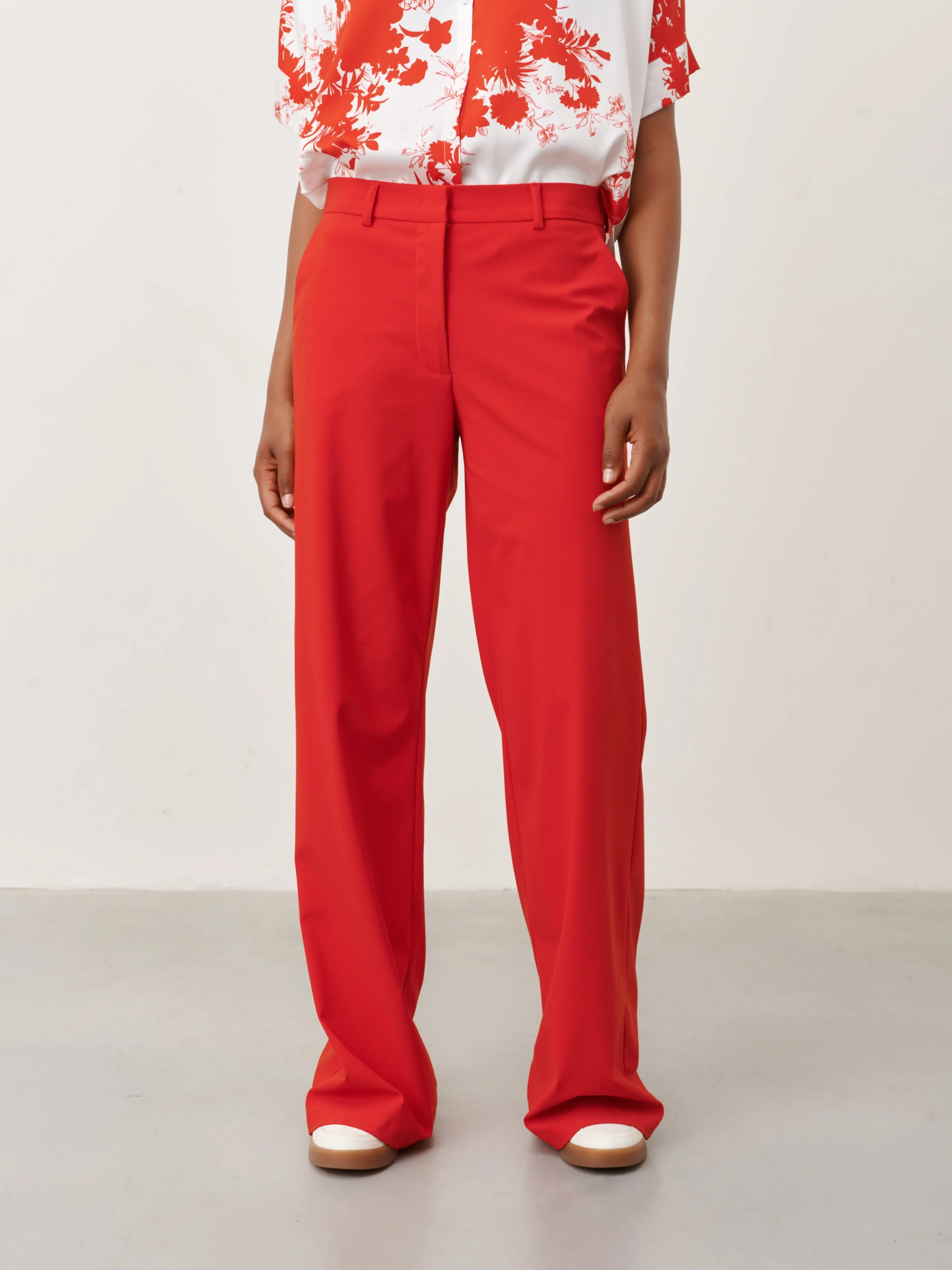 Yvette Pants Technical Jersey | Red